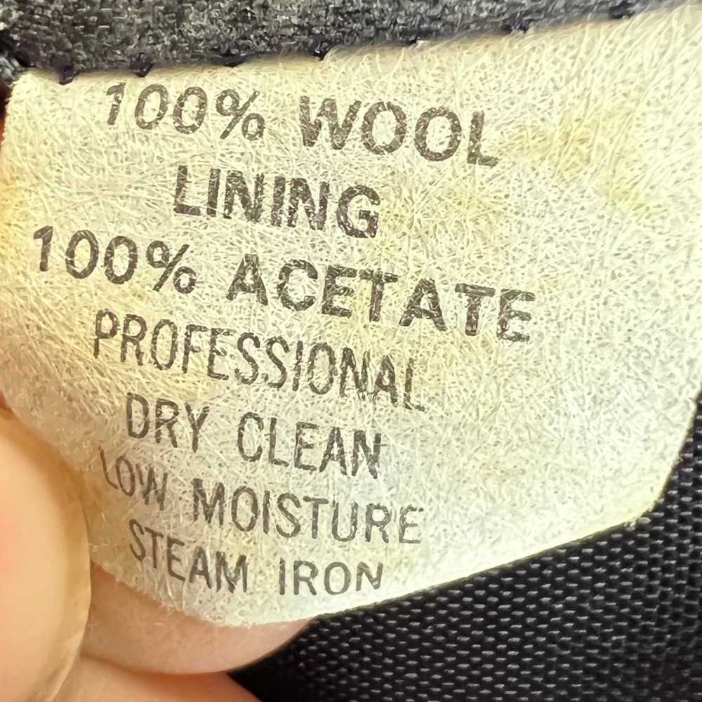 VTG pure wool navy blazer 14 USA mint conditon preppy‎ capsule classic retro - Picture 6 of 9